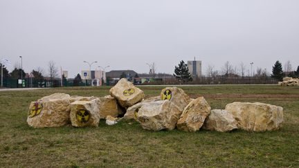 L'entrée du laboratoire de l'Agence nationale pour la gestion des déchets radioactifs à Bure (Meuse), le 17 février 2016. (THOMAS BAIETTO / FRANCETV INFO)