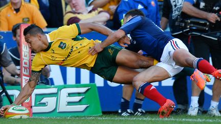 L'Australien Israel Folau va retrouver le XV de France (PETER PARKS / AFP)