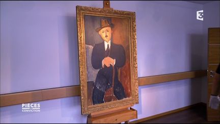 "Homme assis (appuyé sur une canne)", Modigliani. (FRANCE 3 / FRANCETV INFO)