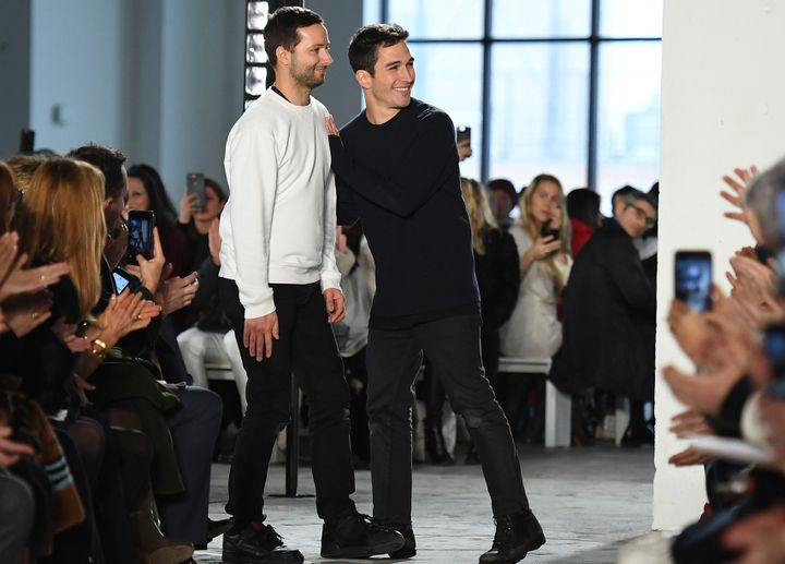 Les 2 fondateurs de Proenza Schouler, à la Fashion week de New York, en févier 2017
 (Angela Weiss / AFP)