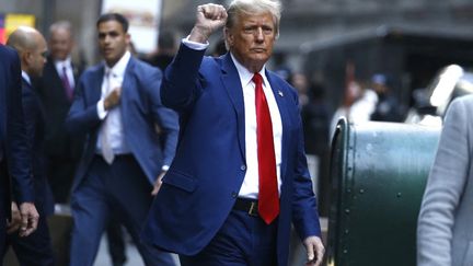 Former President of the United States Donald Trump, in New York, January 11, 2024. (JOHN LAMPARSKI / AFP)