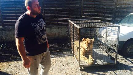 &nbsp; (Anthony et son lion © Radio France - Thomas Pontillon)