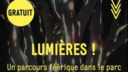 Le parcours Lumières ! à découvrir gratuitement la nuit jusqu'au 1er janvier 2023 à la Villette (Paris). (CAPTURE ECRAN)