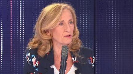 Nicole Belloubet, le 12 juin 2020, sur franceinfo. (FRANCEINFO / RADIO FRANCE)