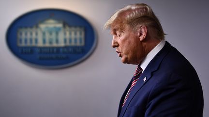 Donald Trump, lors de son allocution à la Maison-Blanche (Etats-Unis), le 5 novembre 2020. (BRENDAN SMIALOWSKI / AFP)