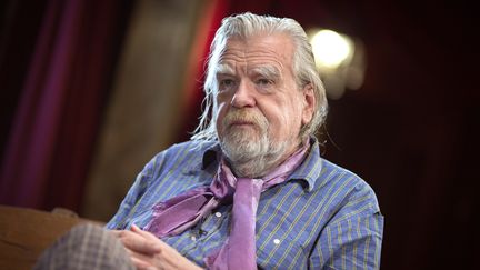 L'acteur Michael Lonsdale lors d'un entretien, le 18 septembre 2012 à Paris. (JOEL SAGET / AFP)