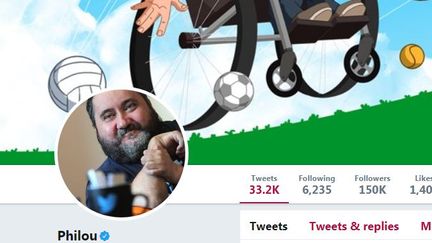 Capture d'écran du compte Twitter @Philousports,&nbsp;en janvier 2018. (TWITTER)