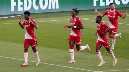 Aurélien Tchouaméni a ouvert le score pour Monaco face à Bordeaux. (VALERY HACHE / AFP)