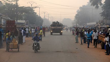 Les soldats fran&ccedil;ais de l'op&eacute;ation Sangaris en d&eacute;cembre 2014 &agrave; Bangui. (PACOME PABANDJI / AFP)