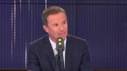 Nicolas Dupont-Aignan, président de Debout la France, invité du 19h20 politique sur franceinfo, le 4 octobre 2018.&nbsp; (FRANCEINFO / RADIOFRANCE)