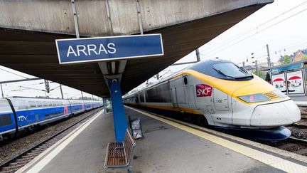 Un homme a &eacute;t&eacute; arr&ecirc;t&eacute; en gare d'Arras (Pas-de-Calais), vendredi 21 ao&ucirc;t 2015, apr&egrave;s des coups de feu &agrave; bord d'un train Thalys. (MAXPPP)