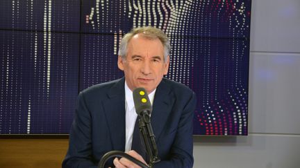 Le président du MoDem, invité du 8h30 Fauvelle-Dély, le 11 décembre 2018.&nbsp; (JEAN-CHRISTOPHE BOURDILLAT / FRANCE-INFO)