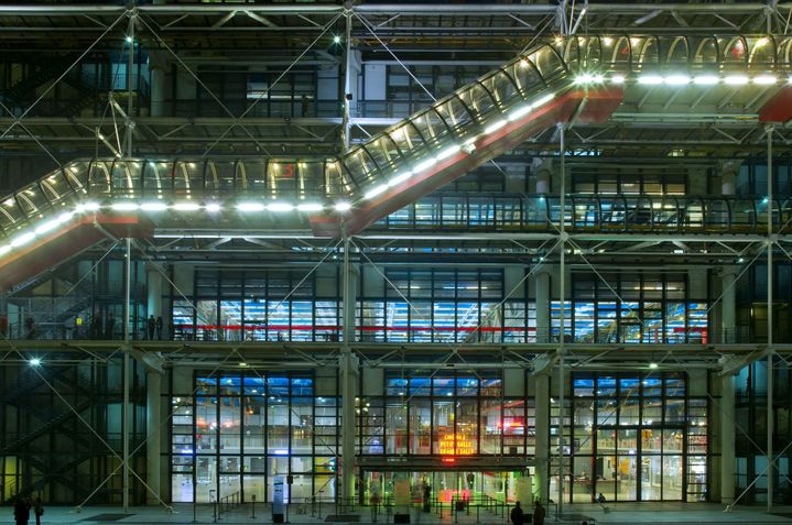 Le Centre Pompidou de nuit, Paris
 (Superstock / SIPA)