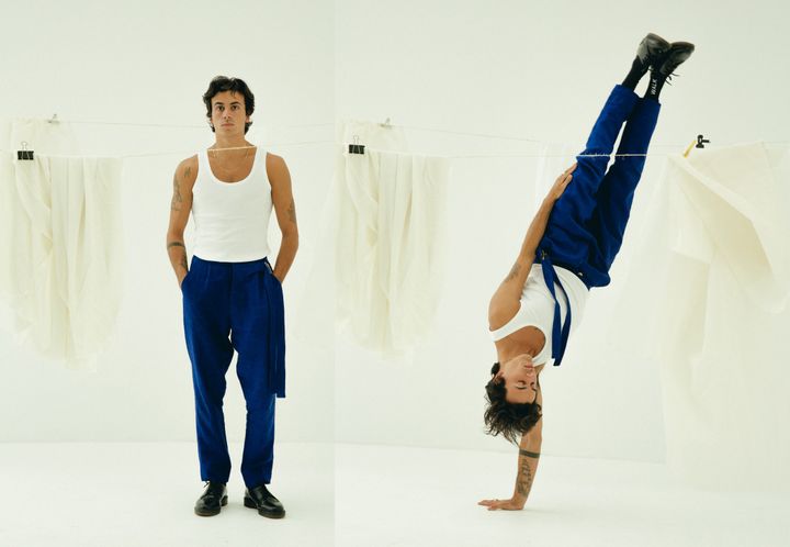 Dancer and choreographer Léo Walk, founder of the company La Marche Bleue.  (ROMAIN LEMPIRE)