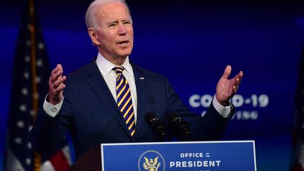 Le président élu des Etats-Unis, Joe Biden, à Wilmington (Delaware) le 29 décembre 2020 (MARK MAKELA / GETTY IMAGES NORTH AMERICA)