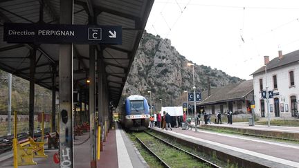 Le train Perpignan - Villefranche est supprimé jusqu'au 2 jnvier 2022,&nbsp; suite à des arrêts maladie dans les effectifs à cause du Covid-19. (CLEMENTZ MICHEL / MAXPPP)