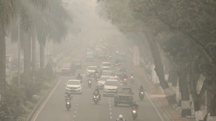 L'air pollué en Indonésie, le 13 septembre 2019. (DEDY SUTISNA / ANADOLU AGENCY / AFP)