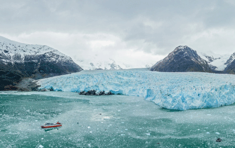 Campo de Hielo Sur, la 3e calotte glacière au monde après l'Antarctique et le Groënland. (Tomás MUNITA/ GEO)