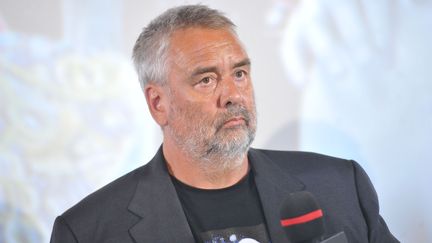 Le réalisateur français Luc Besson, lors de la première du film "Valérian et la cité des mille planètes" à Pékin (Chine), le 20 août 2017.&nbsp; (NIU DAQING / IMAGINECHINA / AFP)