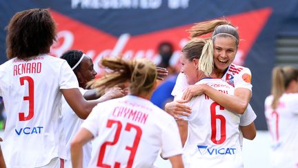 Depuis le début de la saison, les Lyonnaises ont remporté chacun des neuf matchs qu'elles ont disputé en Ligue des champions et en D1 Arkema. (ABBIE PARR / GETTY IMAGES NORTH AMERICA)