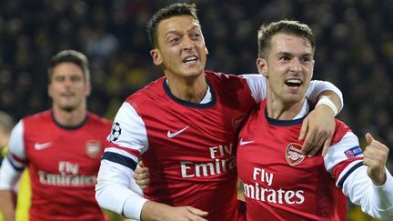 Mezut Ozil et Aaron Ramsey, les deux joueurs d'Arsenal