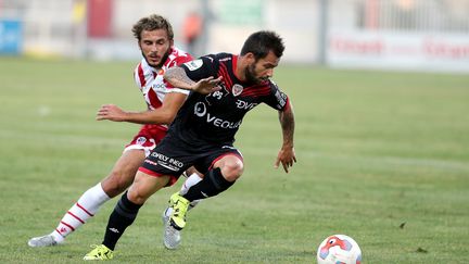 Romain Amalfitano (à droite), le milieu offensif de Dijon. (LUCCIONI / MAXPPP)