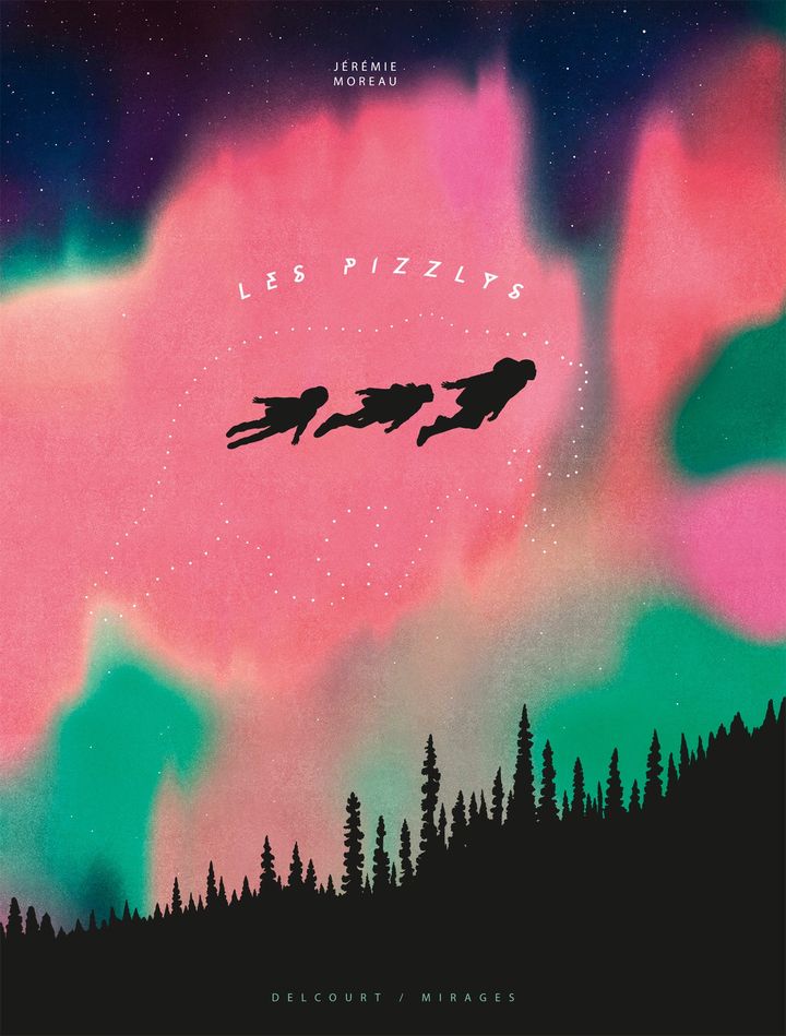 Couverture de l'album BD "Les Pizzlys", de Jérémie Moreau, octobre 2022 (JEREMIE MOREAU / EDITIONS DELCOURT)