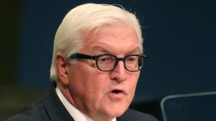 Frank-Walter Steinmeier, alors ministre allemand des Affaires étrangères, à la tribune de l'ONU à New York, le 23 septembre 2016. (REUTERS - Carlo Allegri)