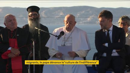 Le pape François à Marseille, le 22 septembre 2023. (FRANCEINFO)