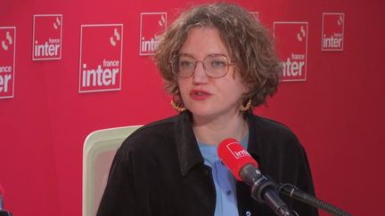 Marie Toussaint, MEP and head of the Ecologist list in the European elections, Saturday January 6, 2024 on France Inter.  (FRANCE INTER / RADIO FRANCE)