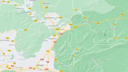 L'incendie s'est déclenché à Auriol (Bouches-du-Rhône) vers 16h45 mardi 6 avril. (GOOGLE MAPS)