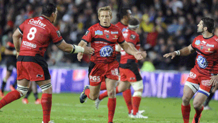 Jonny Wilkinson et ses coéquipiers toulonnais