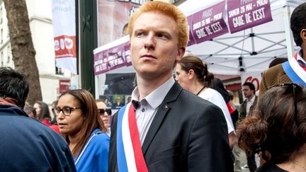 Le député de la France insoumise, Adrien Quatennens estime qu'il faudrait baisser le temps de travail. (DAVID SEYER / CROWDSPARK)