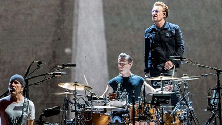 U2 en concert au Metlife Stadium (New Jersey) le 29 juin 2017 durant le "Joshua Tree Tour".
 (Shutterstock/SIPA)