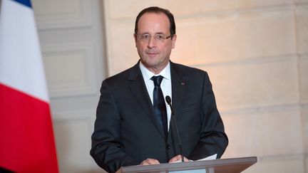 Fran&ccedil;ois Hollande, le 7 d&eacute;cembre 2012 &agrave; l'Elys&eacute;e, &agrave; Paris. (BERTRAND LANGLOIS / AFP)