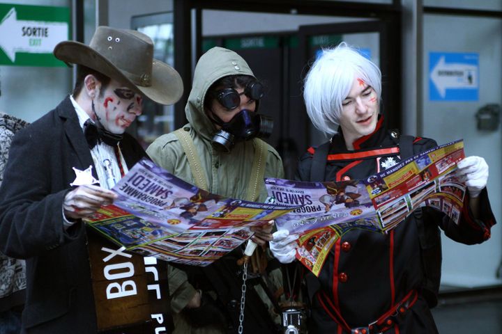 Un trio de choc, incognito, samedi à Villepinte.
 (Marion Berard / AFP)