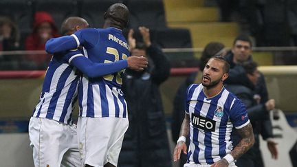 Les joueurs de Porto à la fête (DANIEL ROLAND / AFP)