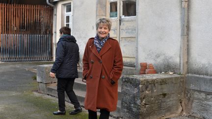 La nouvelle présidente de la région Bourgogne-Franche-Comté, Marie-Guite Dufay (PS), le 13 décembre 2015 à Besançon&nbsp;(Doubs). (PATRICK HERTZOG / AFP)