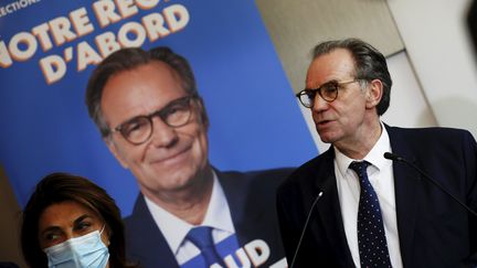 Renaud Muselier, président LR de la région Provence-Alpes-Côte-d'Azur, à Marseille le 28 avril 2021. (FRANK MULLER / MAXPPP)