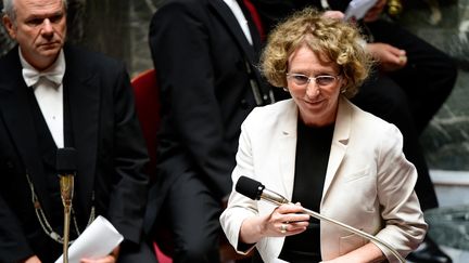 La ministre du Travail, Muriel Pénicaud, à l'Assemblée nationale le 5 juillet 2017.&nbsp; (MARTIN BUREAU / AFP)