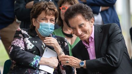 La ministre de la Culture, Roselyne Bachelot, et l'ancien ministre Jack Lang à Strasbourg, le 10 juillet 2020. (PATRICK HERTZOG / AFP)