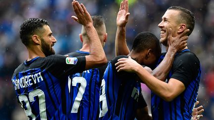 L'Inter Milan tout sourire (MIGUEL MEDINA / AFP)