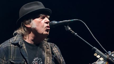 Neil Young au Festival d'Eté de Québec, au Canada, le 6 juin 2018 (ALICE CHICHE / AFP)