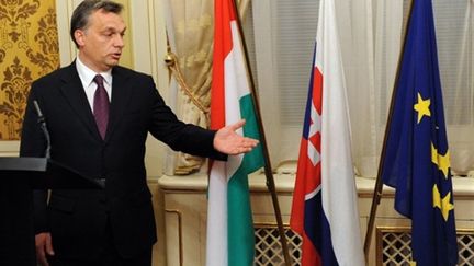 Le Premier ministre hongrois, Viktor Orban (décembre 2010) (AFP/Samuel KUBANI)