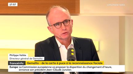 Philippe Vallée, le directeur général de Gemalto. (FRANCEINFO / RADIOFRANCE)