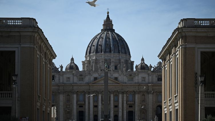 General view of St. Peter's Basilica, on March 30, 2023, in the Vatican.  (FILIPPO MONTEFORTE / AFP)