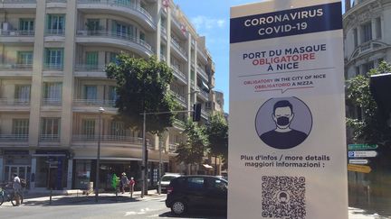 Le port du masque est obligatoire dans toute la ville de Nice (Alpes-Maritimes) (ROMAIN BERCHET / FRANCE-BLEU AZUR)