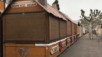 Le marché de Noël fermé à Strasbourg, le 12 décembre 2018, au lendemain d'une fusillade meurtière. (MAXIME BACQUIÉ / FRANCE-BLEU ALSACE (+ FB ELSASS))