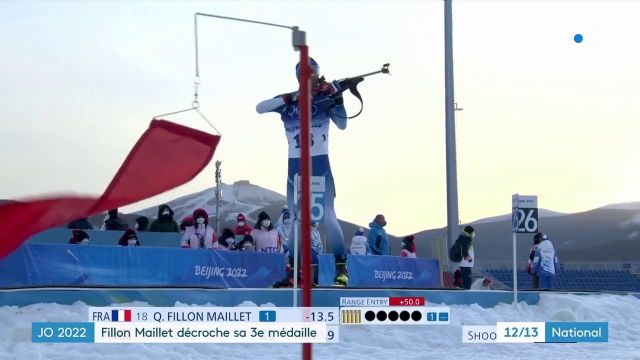 JO 2022 : la France décoche sa troisième médaille d’argent grâce au biathlète Quentin Fillon Maillet