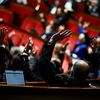 Des députés lors d'une séance à l'Assemblée nationale, à Paris, le 24 octobre 2024. (JULIEN DE ROSA / AFP)